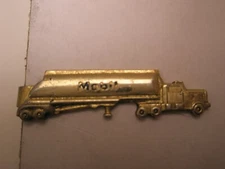 Tanker Truck Mobil Vintage Tie Bar Clip gas exxon standard oil petroleum socony