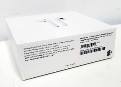 Apple AirPods 2nd Generation Empty Retail Box Only with Manuals