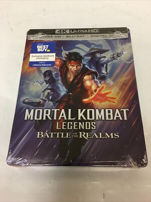 Mortal Kombat Legends Battle of the Realms 4K + Blu-ray Best Buy Steel book