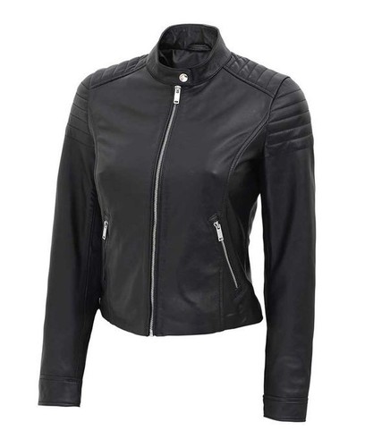 Lamarque AMALIA Gilet motard en cuir Vente en ligne Vêtements