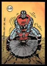 Colossus 1987 Comic Images History of the X-Men Stickers #68 Mini Sticker Card