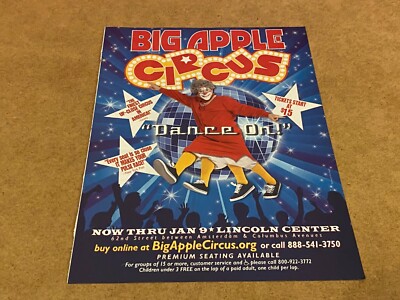 PEEP35 MAGAZINWERBUNG 11X8'' BIG APPLE CIRCUS NEW YORK