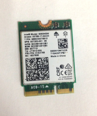 Scheda Wireless Intel 9560NGW 01AX768 802.11ac WLAN M.2 PCI - Foto 9