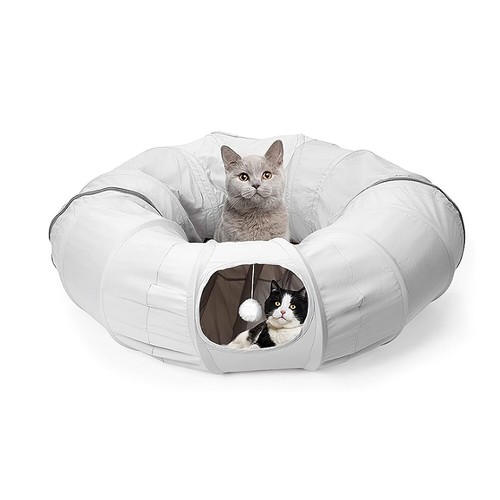 Cat Tunnel Bed Pet Toys Play Hide Tube with Ball Soft For Large Cat Dogs Rabbit - Picture 11 of 13
