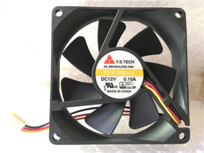 For YS FD128020HL 8020 8CM 12V 0.10A 8CM Mute Chassis fan