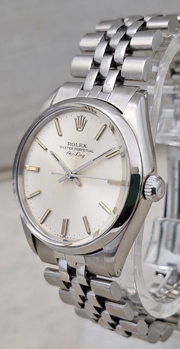 Rolex Oyster Perpetual Air-King 34mm Mens Watch Orig Jubilee Link