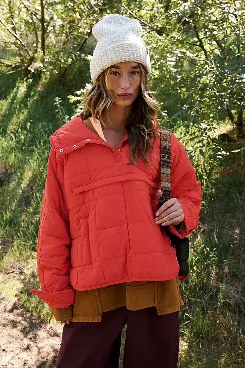 FREE PEOPLE MOVEMENT トップス フーディー パーカー 花柄 Free People FP Movement Pippa Packable Pullover Puffer