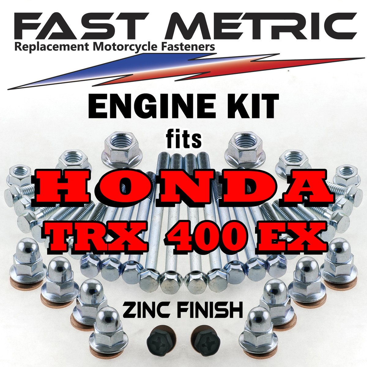 99-04 Honda TRX 400EX ATV Engine Rebuild Bolt Kit | FACTORY style