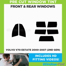 For Volvo V70 Estate 2000-07 (2nd Gen) Full Pre Cut Window Tint Kit Front & Rear