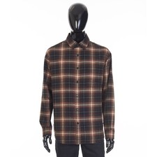 CELINE 1100 Oversized Lumberjack Shirt In Cotton Checks
