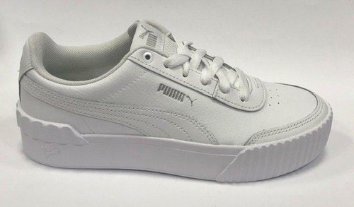 Scarpa Donna Puma Carina Lift TW 374740 01 sneaker in pelle bianco | eBay