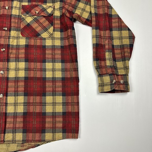 Arizona Jean Co. Men's Long Sleeve Flannel Shirt Size M Red Plaid Lumberjack - Picture 7 of 10