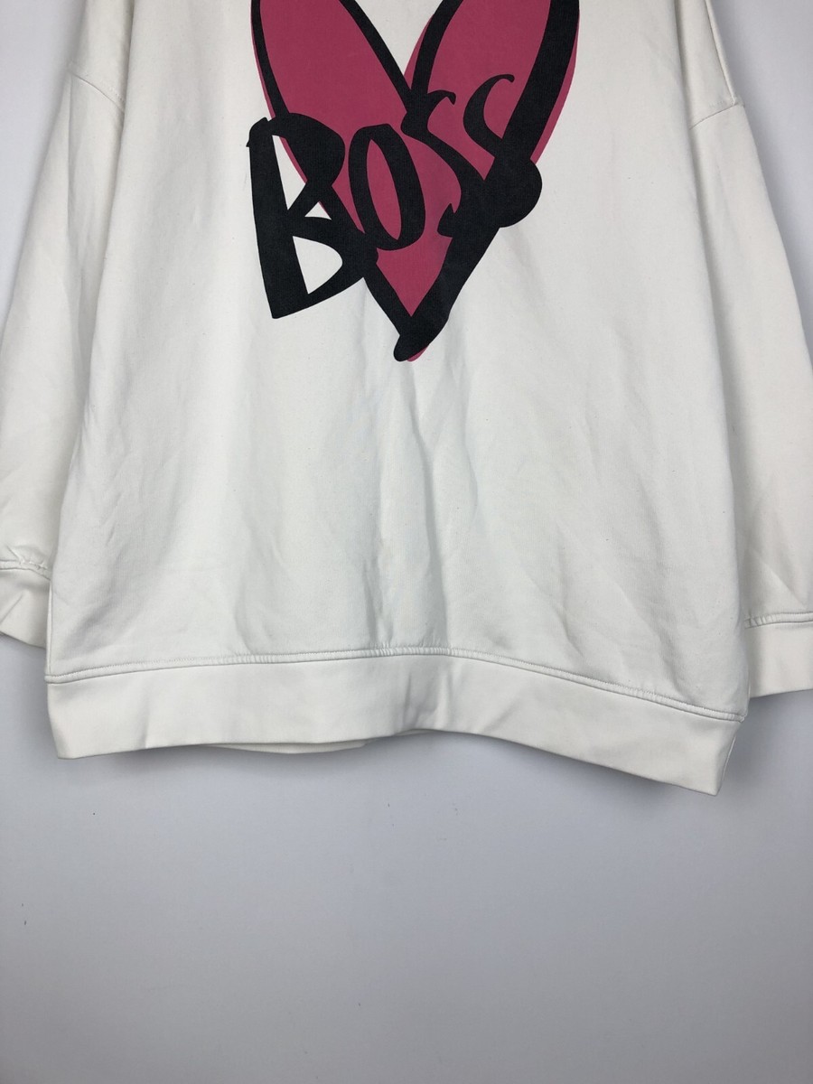 Hugo Boss x Justin Teodoro Hoodie Pullover White size M | eBay
