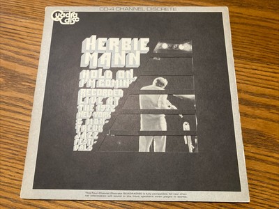 HERBIE MANN  Hold On, I'm Comin'   (1973) Live Die Cut QuadraDisc Play Tested