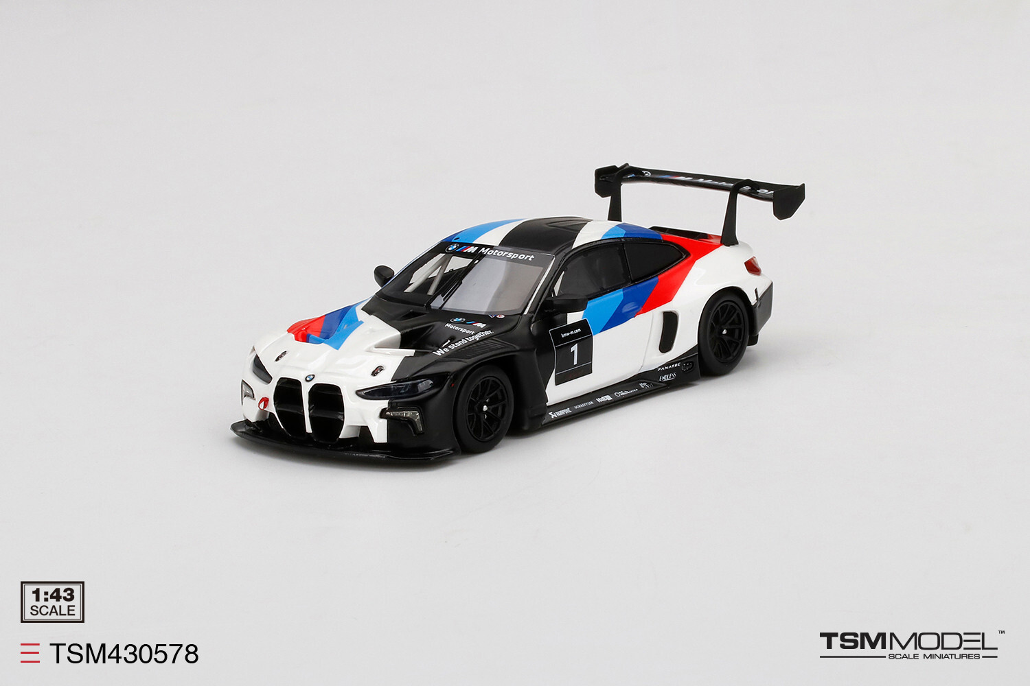 TRUESCALE MINIATURES 1/43 BMW M4 GT3 PRESENTATION TSM430578
