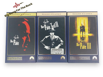 Der Pate Teil 1 - 3 VHS Videokassetten Golden Classics The Godfather deutsch