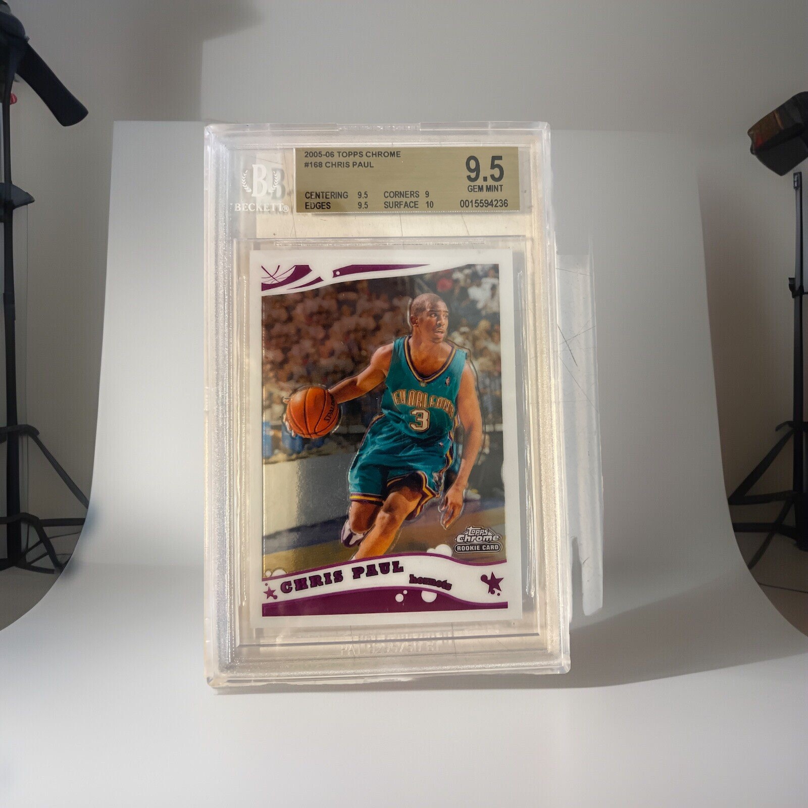 2005-06 Topps Chrome Chris Paul Rc BGS 9.5 GEM MINT