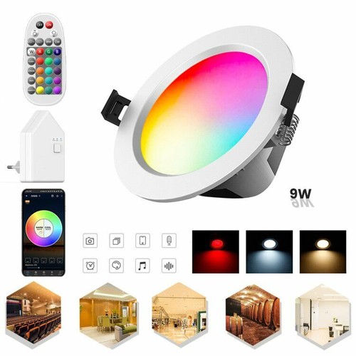 Bluetooth RGB+CCT LED Downlight 9W 5W Recessed Ceiling Spotlight Color Changing - Picture 15 of 15