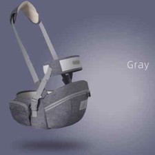 Gray 4 Ergonomic Baby Carrier Portable Infant Kid Hip Seat Waist Stool Sling