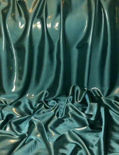 Shiny Wet Look Soft Floaty Shimmer Satin Fabric 58”Wide Dress Bridal Decoration - Picture 27 of 79