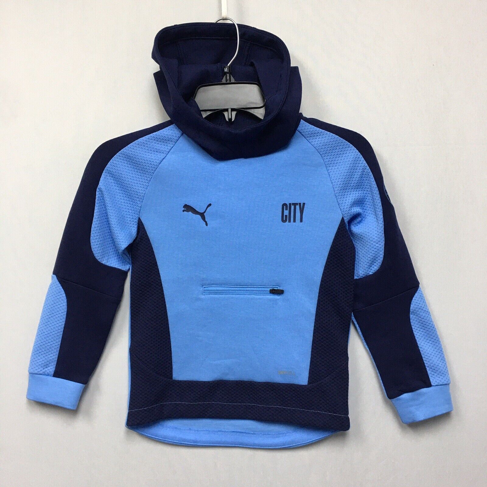 Puma Manchester City FC dryCELL Boys Размер XS Толстовка с капюшоном, пуловер #743