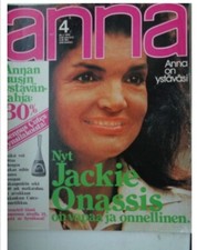 Jackie Kennedy 1976  Finnish Finland Magazine Jacqueline Onassis ..
