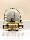 Authentique ancien nautique : lampe marine murale originale en laiton pour na...