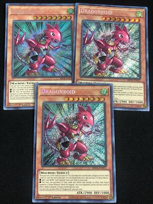 YUGIOH DRAGONROID BROL-EN011 1ST SECRET X3 NM | eBay