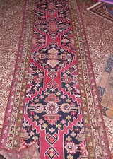 passatoia vero antico 1880 tappeto 411x89 caucasico karabagh azerbaija,  karabag