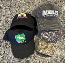 Cabelas Bass Pro Shop NWTF Alaska Hat Lot Of 4 Camo Turkey Hunting Fishing NWT
