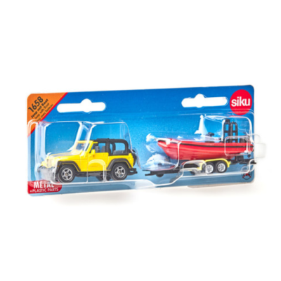SIKU Jeep with Boat Diecast Model Car Toy SK1658 | eBay