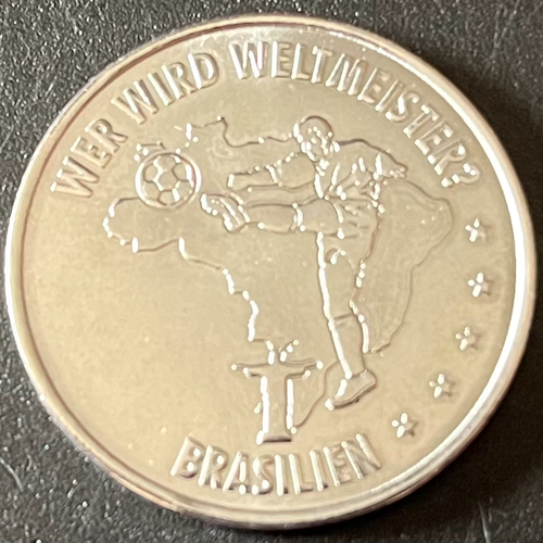 WM 2006 Wer wird Weltmeister? Münze Medaille Brasilien - 第 1/1 張圖片