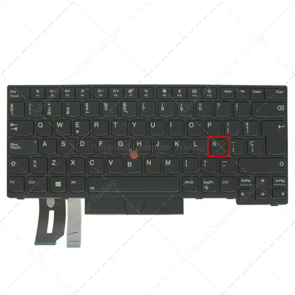 Teclado Español para portátil Lenovo ThinkPad T480s T490 01YP450  Retroiluminado - Imagen 4 de 4