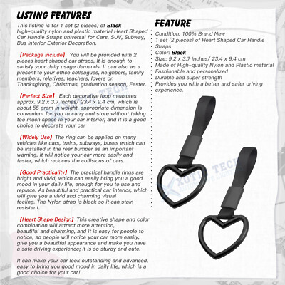 Car Hand Ring Straps Loop Circle Drift Charm Decor Heart