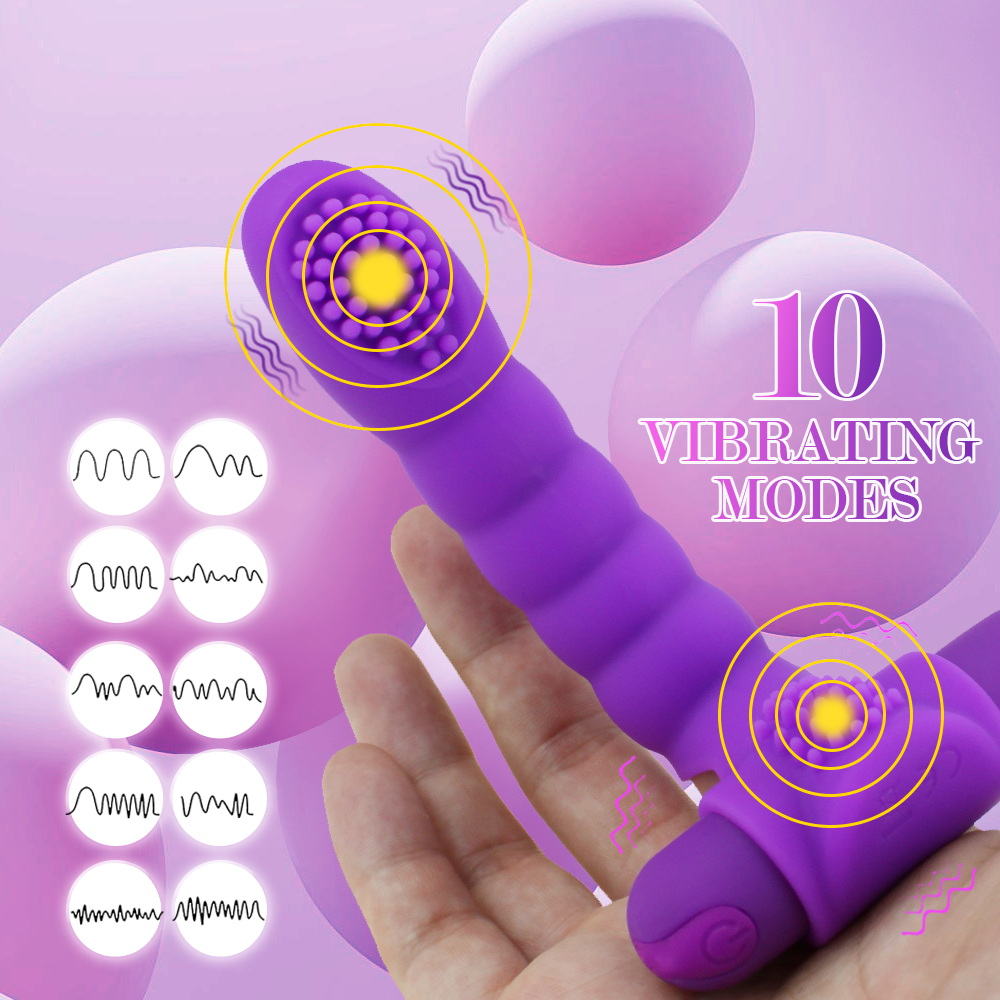 Finger Vibrator G-spot Clit Massager Stimulator Sex Toys for Women  Rechargeable
