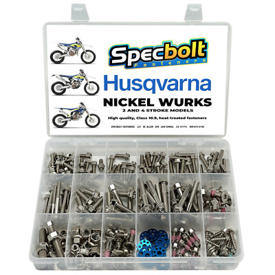 Specbolt Nickel Wurks Bolt Kit Husqvarna FC TE TC FE 150 125 250 300 350 450 501