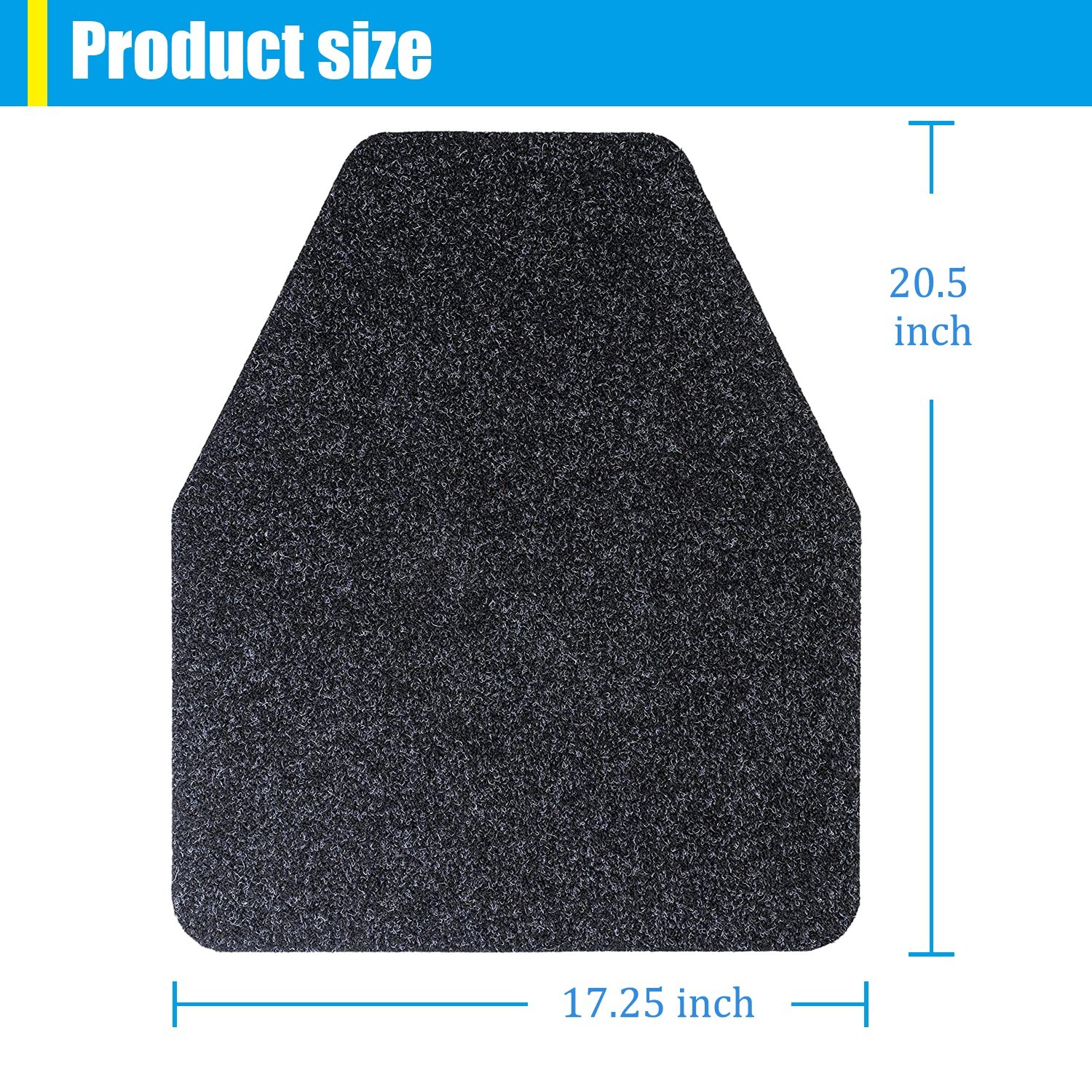 6 PCS Nonslip Urinal Floor Mats Commercial Urine Pad for Men's Bathroom