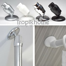 Inclined Wall Mount Ø27mm Shower Rod/Rail Adapter For Sloppy Walls  Many Colours