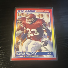 Score 1990 Aaron Wallace #620 Texas A&M Aggies NCAA Football Rookie Card. rookie card picture