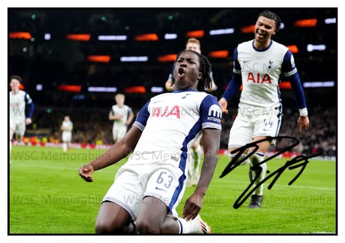 12823. Damola Ajayi Signed Pictures (A4 Prints) Tottenham Doncaster Bromley
