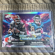 Topps Chrome Star Clusters SC-2 Shedeur Sanders Travis Hunter Insert