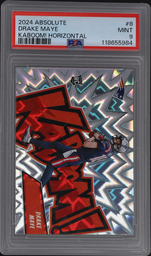 Drake Maye [Gold] #8 2024 Panini Absolute Kaboom Horizontal card