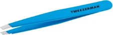 Tweezerman Slant Tweezer -Blue Jewel Model 1 Count (Pack of 1), Multicolor 