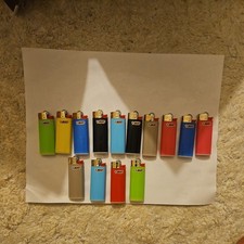 BIC MINI Multicolor Set of 14 Disposable Flame Lighters Butane Soft Flame