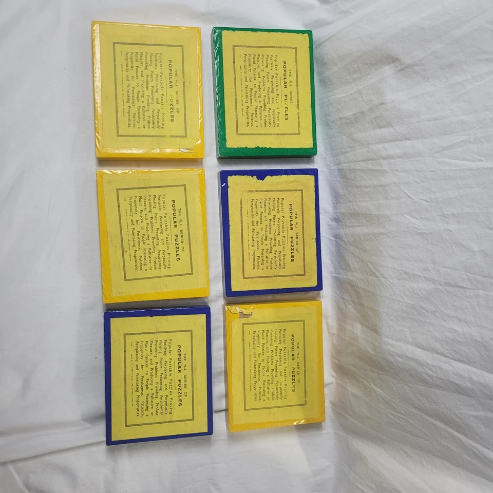 Lot 6 Vintage 1940's R.J. Series Dexterity Tilt Puzzles R. Journet & Co. England - Image 2 of 4