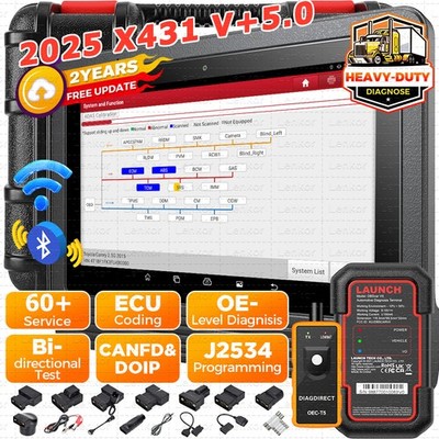 2025 LAUNCH X431 PRO3S+ V5.0 PRO Bidirectional Car Diagnostic Scanner Key Coding