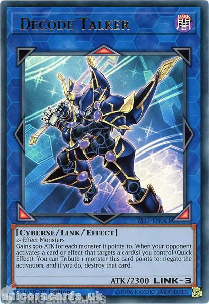 YS17-EN041 Decode Talker Ultra Rare 1st Edition Mint YuGiOh Card