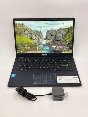 ASUS E410K 14'' Laptop Intel Celeron 4GB RAM 64GB Blue With Charger