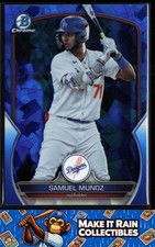 Samuel Munoz 2023 Bowman Draft Sapphire Edition #BDC-102 Los Angeles Dodgers