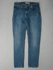 TJ13427 2018 **LEVI'S** 711 SKINNY WOMENS JEANS sz2018 DARK BLUE